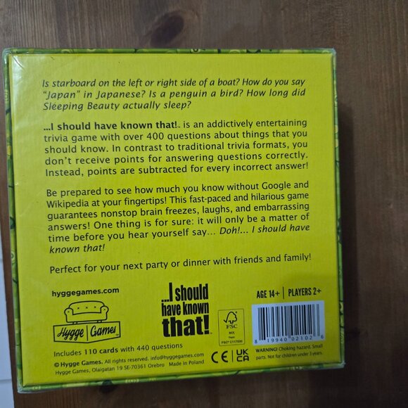 Trivia Game 2/$20 - Picture 2 of 2